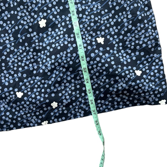 Marimekko blue ditsy floral sleeveless shift dress size 38/small bohemian career - Picture 10 of 10